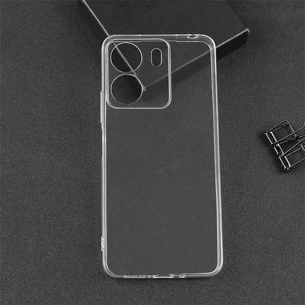 Xiaomi Poco C65 Kılıf Zore 2mm Anti Shock Silikon Renksiz