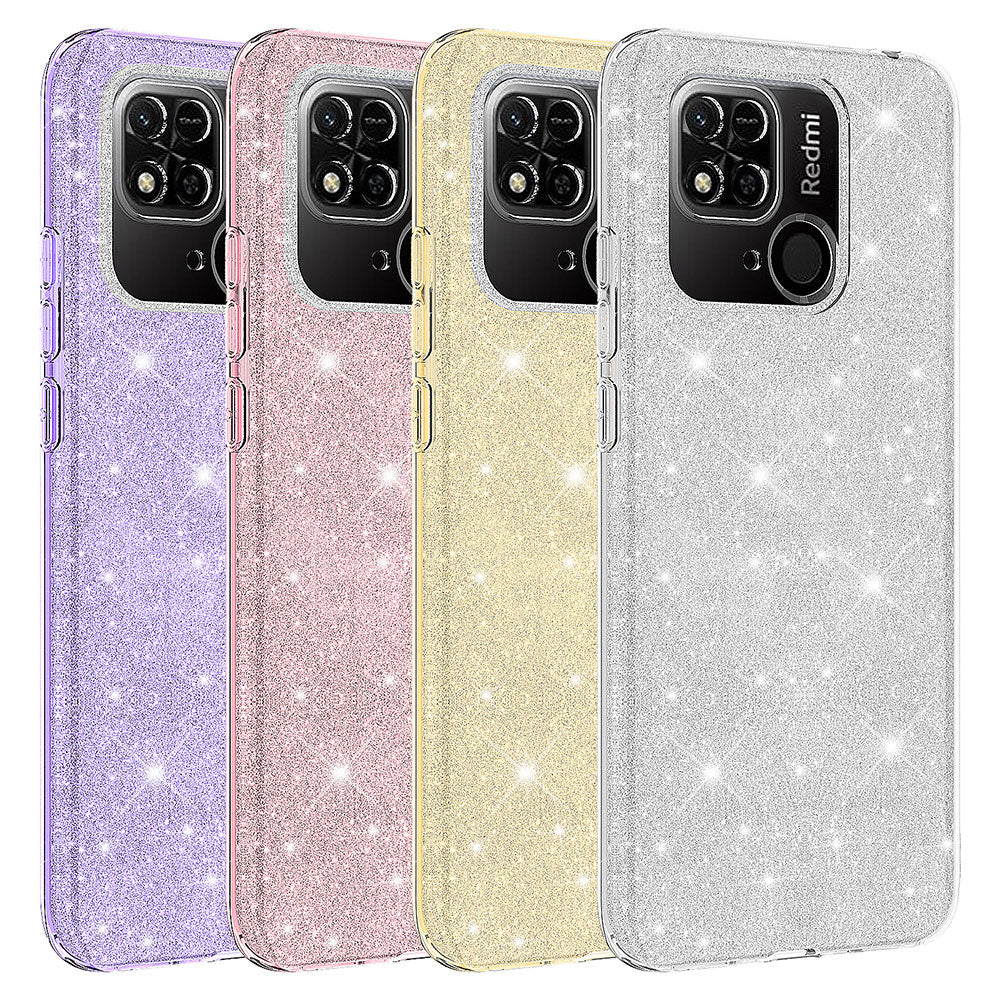 Xiaomi Redmi 10C Kılıf Zore Shining Silikon Pembe