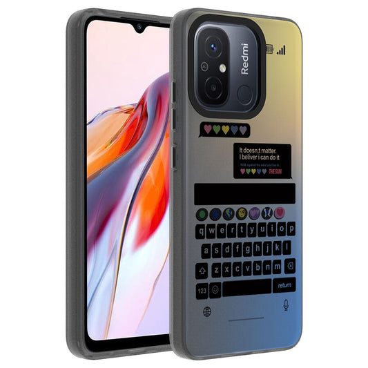 Xiaomi Redmi 12C Kılıf Desenli Zore Dragon Sert Kapak Astronot