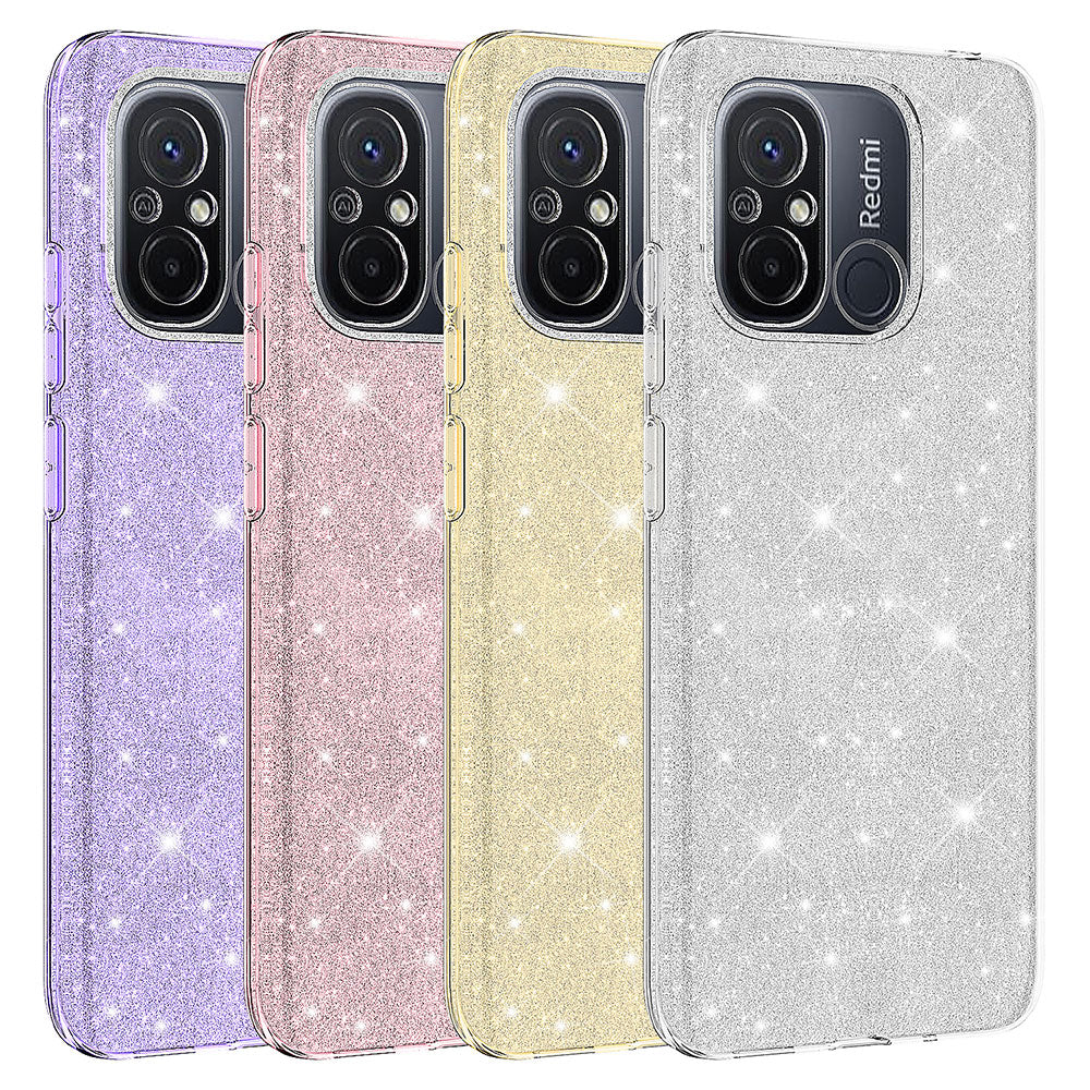 Xiaomi Redmi 12C Kılıf Zore Shining Silikon Gold