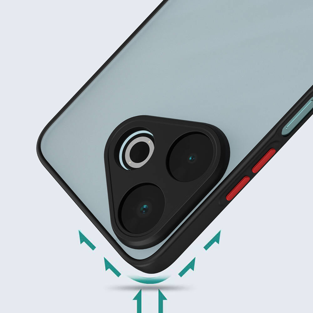 Xiaomi Redmi 13 4G Kılıf Zore Hux Kapak Siyah