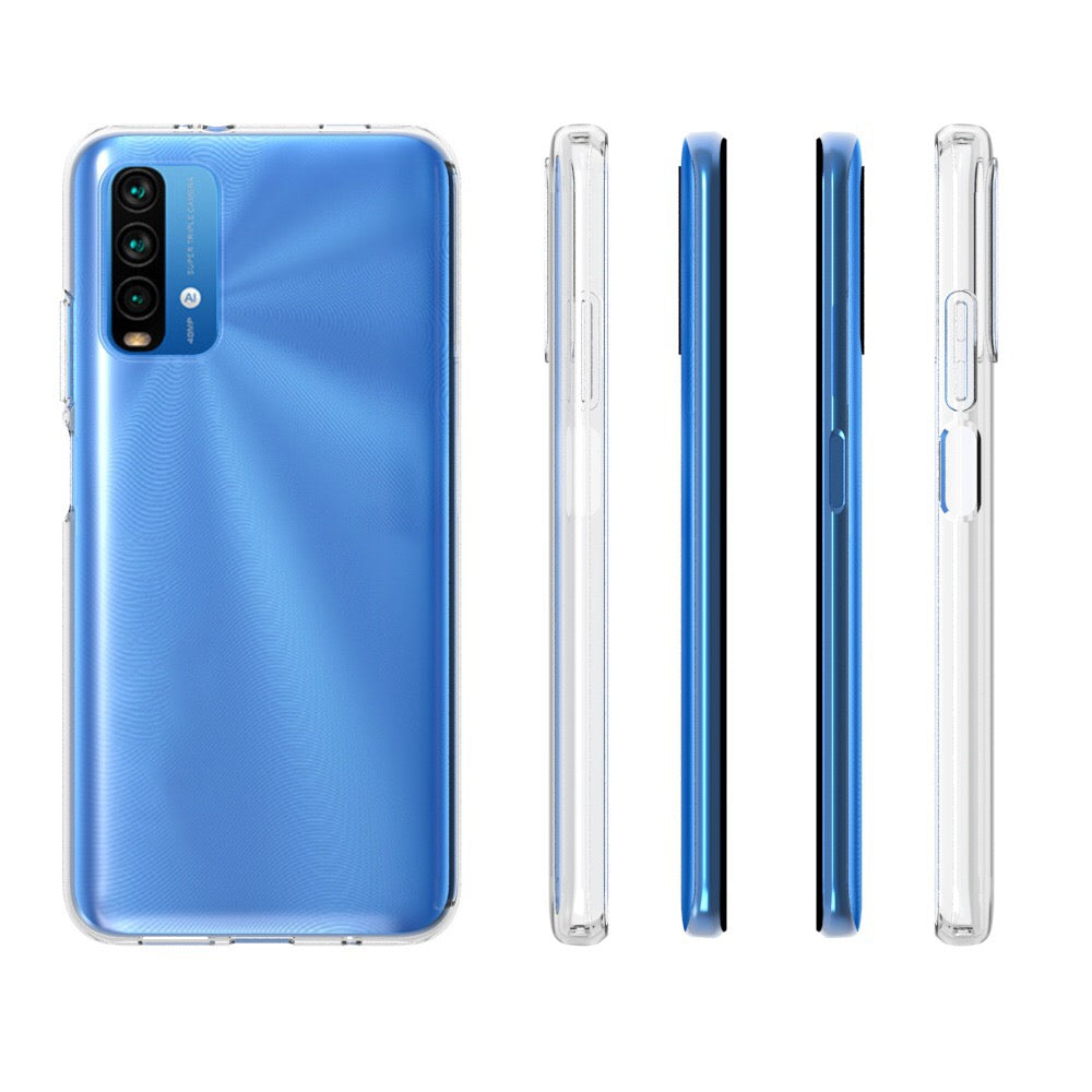 Xiaomi Redmi 9T Kılıf Zore Süper Silikon Kapak Renksiz