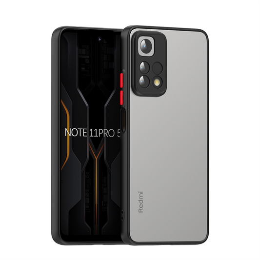 Xiaomi Redmi Note 11 Pro 5G Kılıf Zore Hux Kapak Siyah