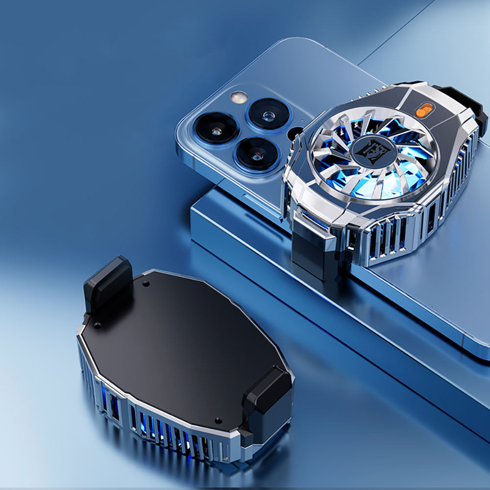 Zore N15 Gümüş Kaplama 2 Kademeli TEC Soğutma Sistemli Telefon Soğutucu Fan Gümüş