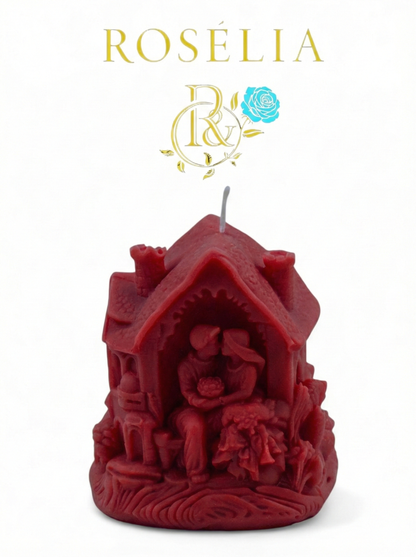 Aşkın Işığı Kalbinizin Evi Valentine Collection Dekoratif Mum - Sevgililer Günü | Rosélia