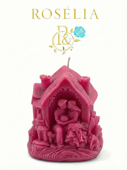 Aşkın Işığı Kalbinizin Evi Valentine Collection Dekoratif Mum - Sevgililer Günü | Rosélia