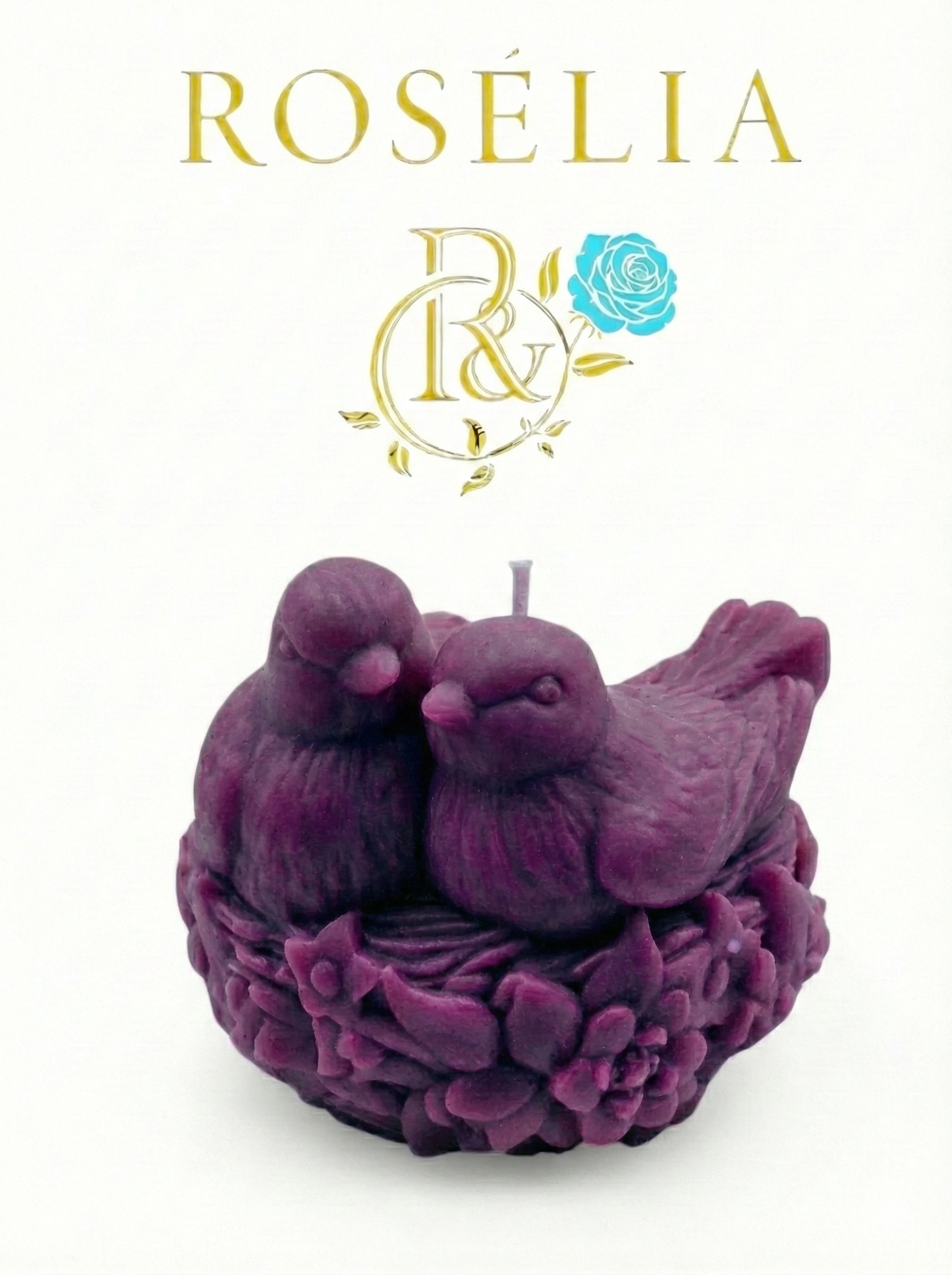 Kumru Aşkı Valentine Collection Dekoratif Mum - Sevgililer Günü | Rosélia