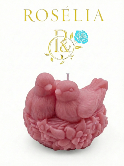 Kumru Aşkı Valentine Collection Dekoratif Mum - Sevgililer Günü | Rosélia