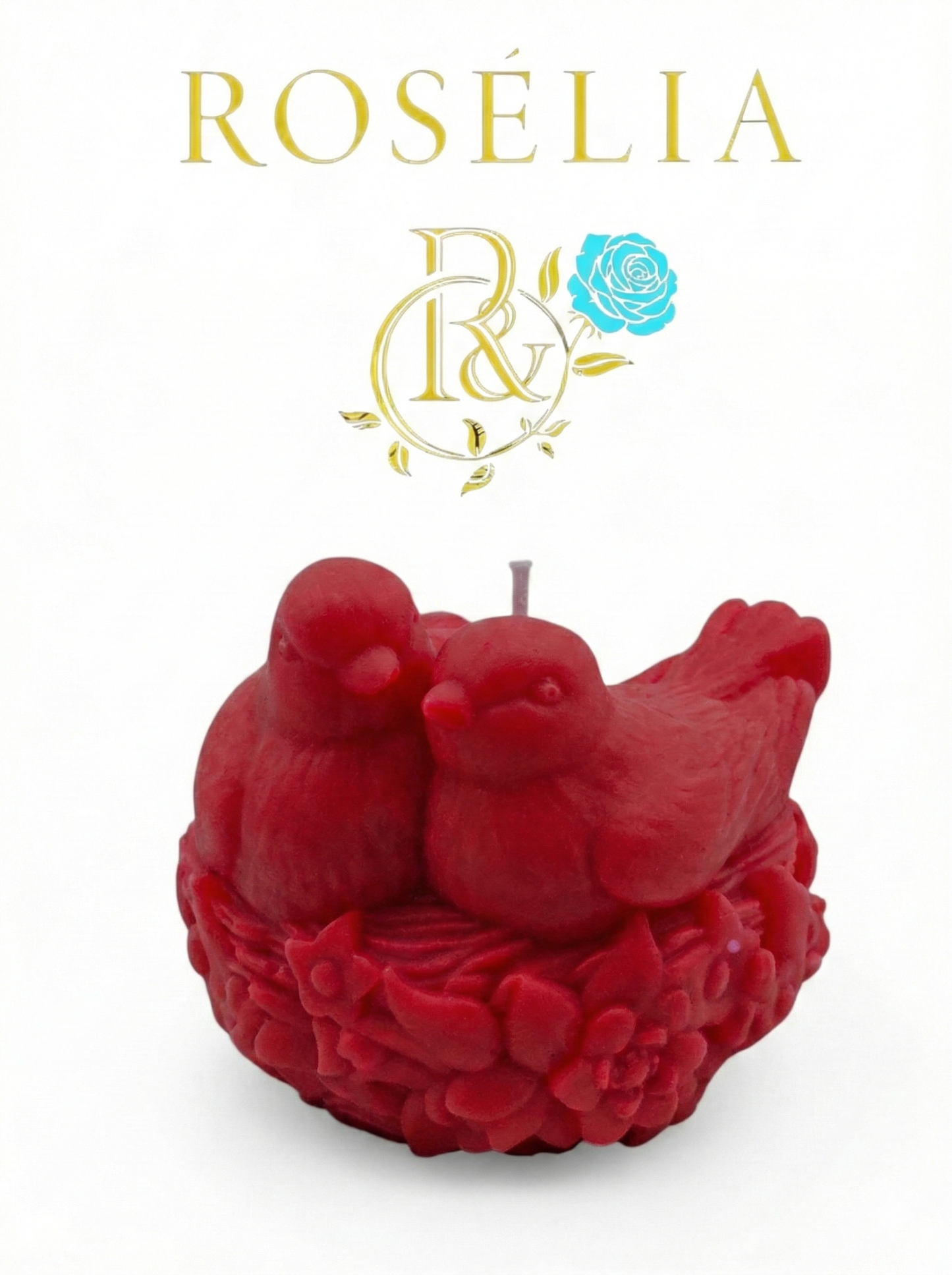 Kumru Aşkı Valentine Collection Dekoratif Mum - Sevgililer Günü | Rosélia