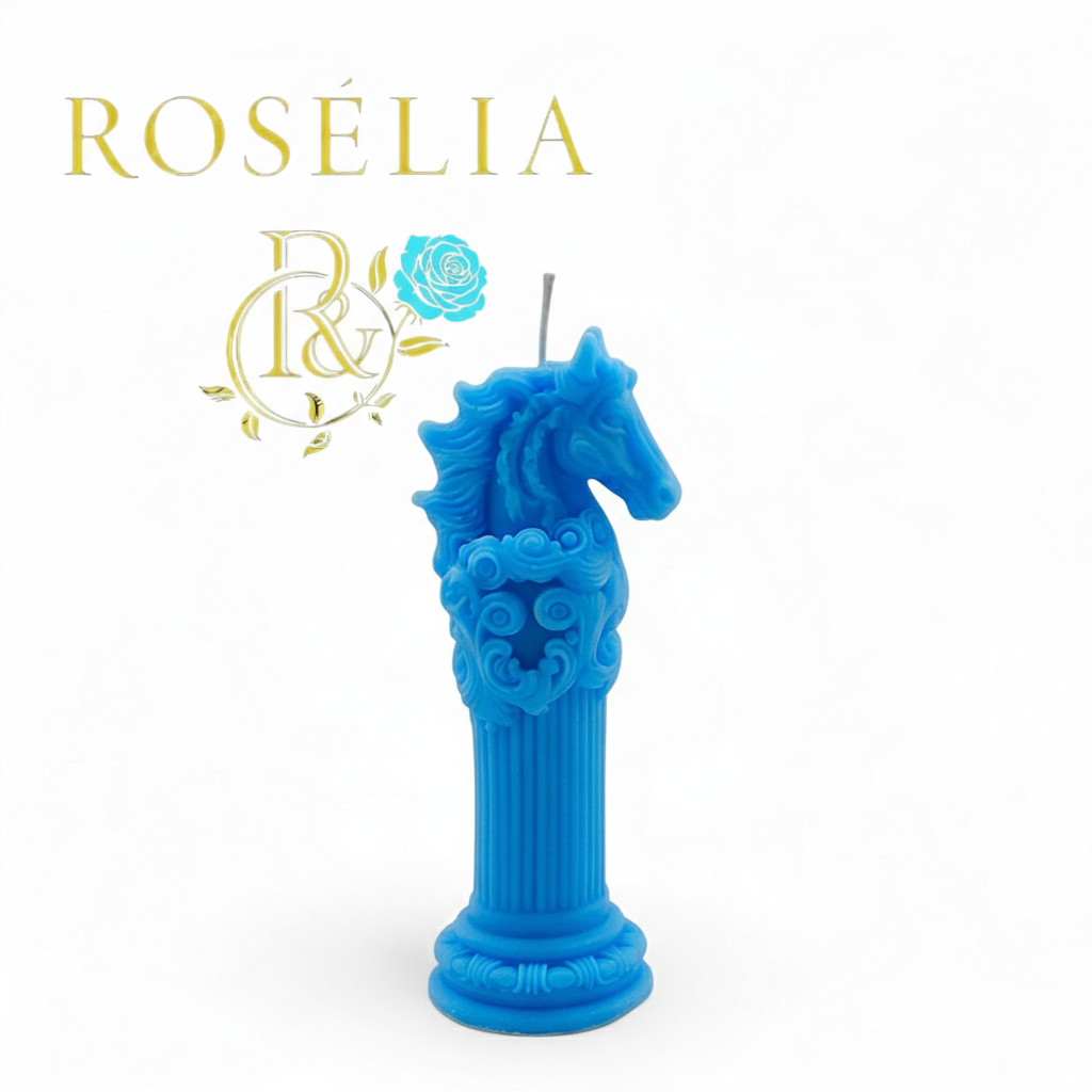 Işığın ve Özgürlüğün Buluştuğu At Figürü 2 Dekoratif Mum | Rosélia