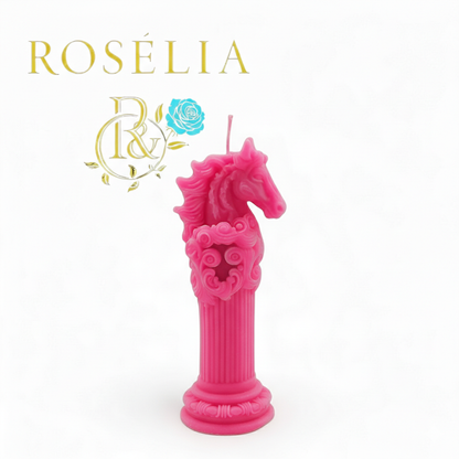 Işığın ve Özgürlüğün Buluştuğu At Figürü 2 Dekoratif Mum | Rosélia