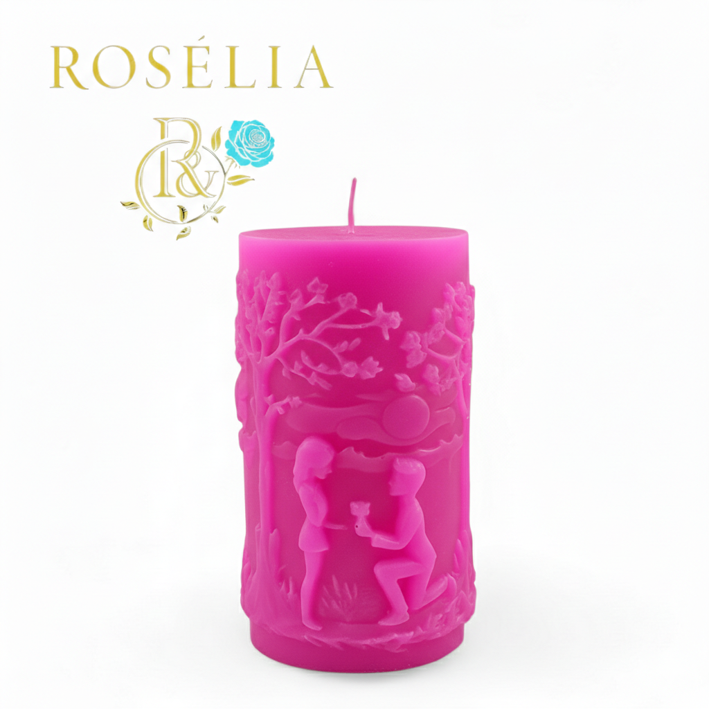 Bir "Evet" ile Başlayan Sonsuzluk Valentine Collection Dekoratif Mum - Sevgililer Günü | Rosélia