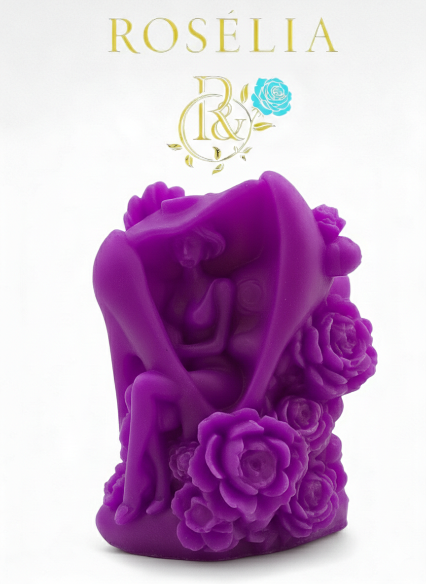 Topuklu Ayakkabı ve Çiçek Detaylı Lady Collection Dekoratif Mum | Rosélia