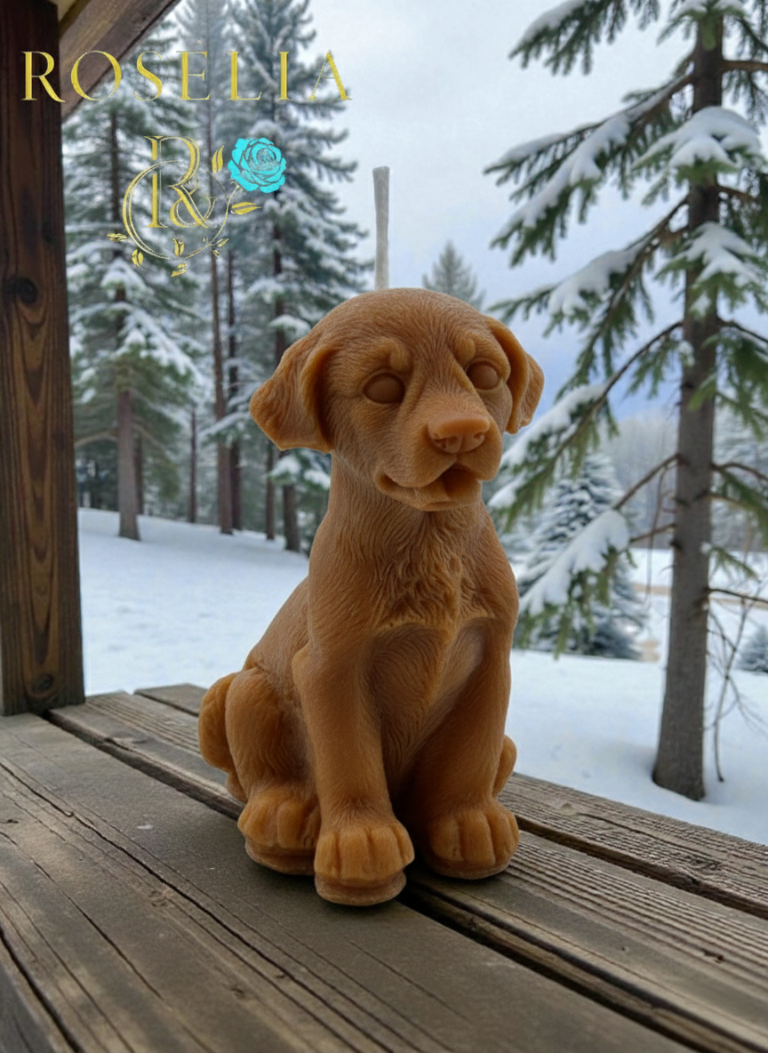 Köpek Figürü Hayvan Serisi Dekoratif Mum