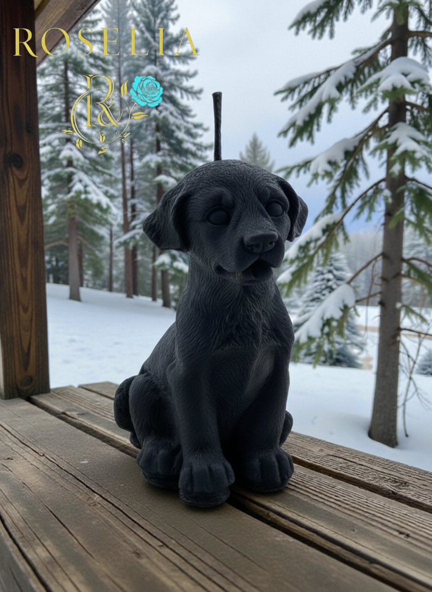 Köpek Figürü Hayvan Serisi Dekoratif Mum