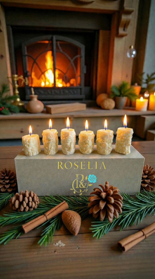 Rosélia yeni Yıl Konsepti 6'lı Set Baton Mumlar🎄🎁