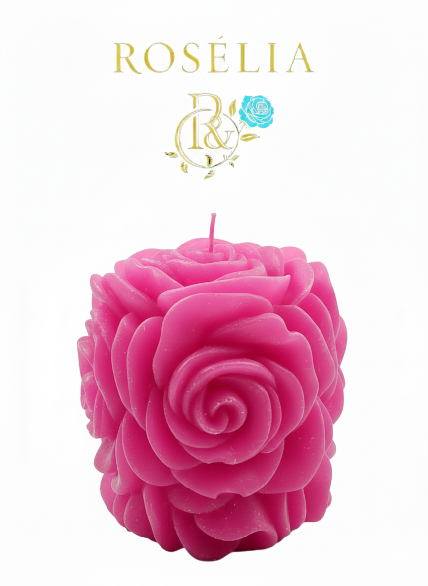 Gül Buketi Baton Valentine Collection Dekoratif Mum - Sevgililer Günü | Rosélia
