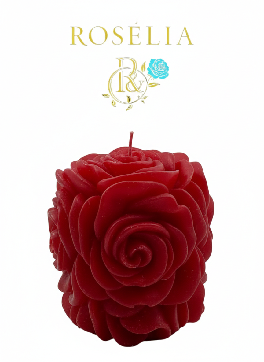 Gül Buketi Baton Valentine Collection Dekoratif Mum - Sevgililer Günü | Rosélia