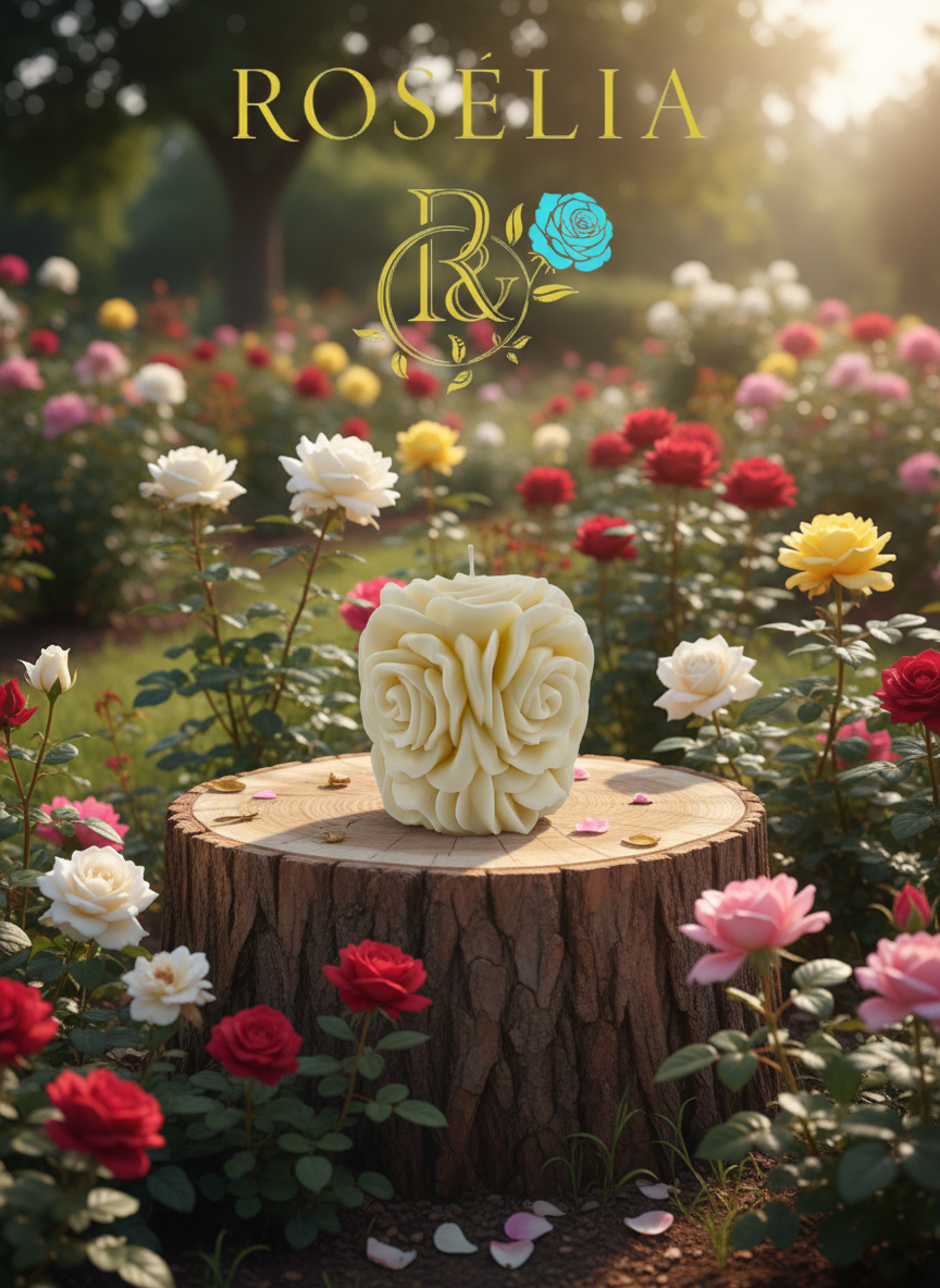 Gül Buketi Baton Valentine Collection Dekoratif Mum - Sevgililer Günü | Rosélia