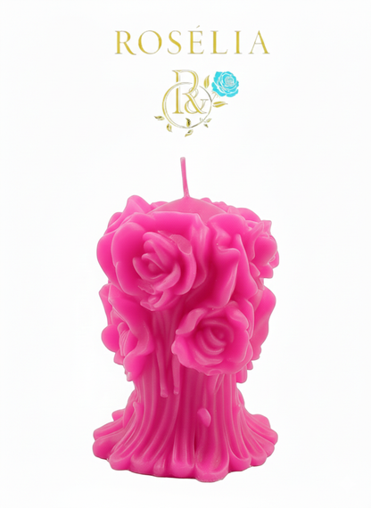 Gül Gelin Buketi Valentine Collection Dekoratif Mum - Sevgililer Günü | Rosélia