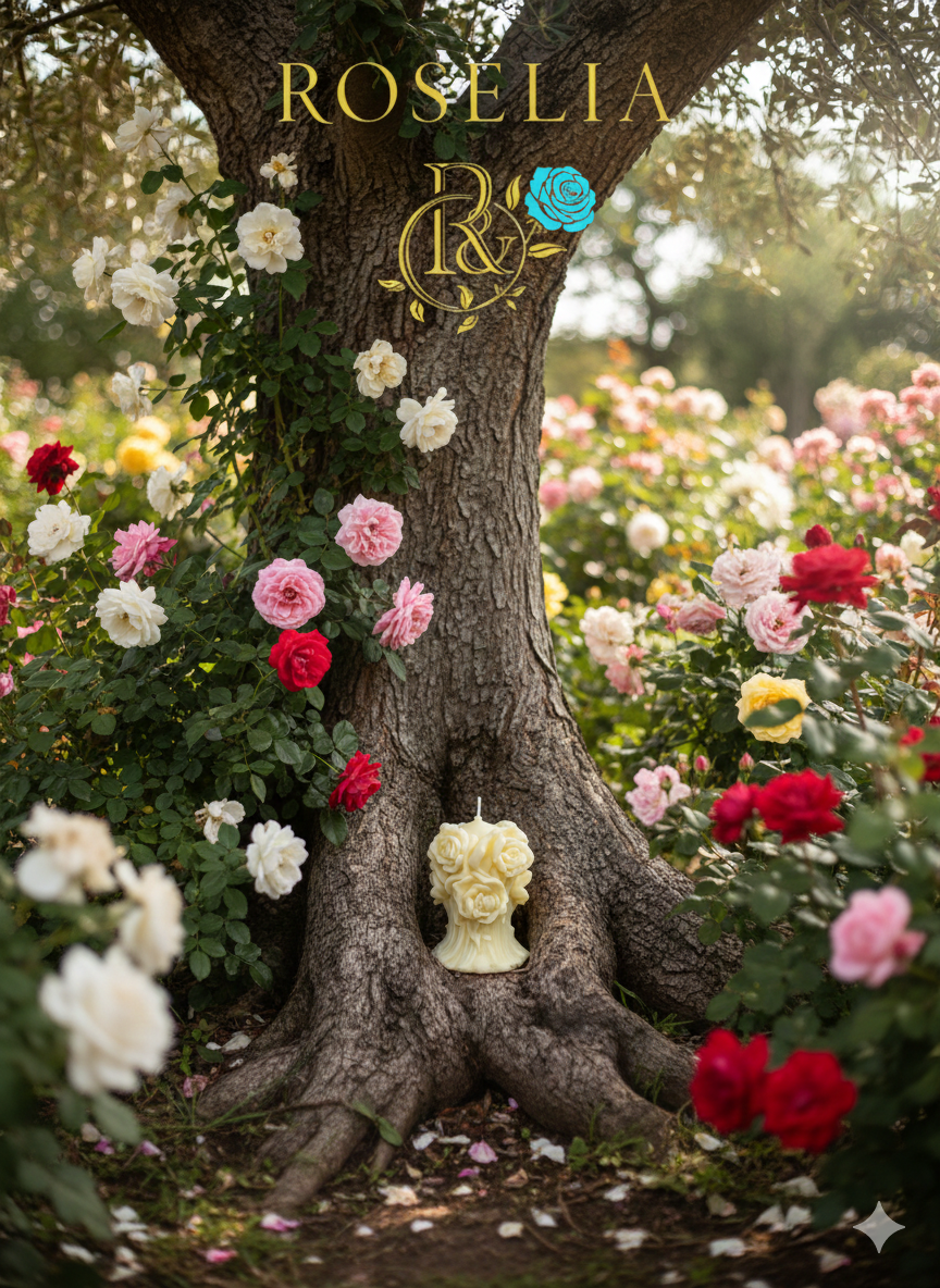 Gül Gelin Buketi Valentine Collection Dekoratif Mum - Sevgililer Günü | Rosélia