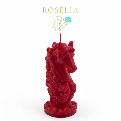 Işığın ve Özgürlüğün Buluştuğu At Figürü Dekoratif Mum | Rosélia