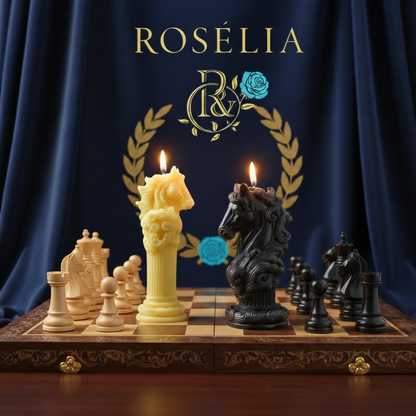 Strateji ve Gücün Mitolojik Dansı - At Figürleri Dekoratif Mum | Rosélia