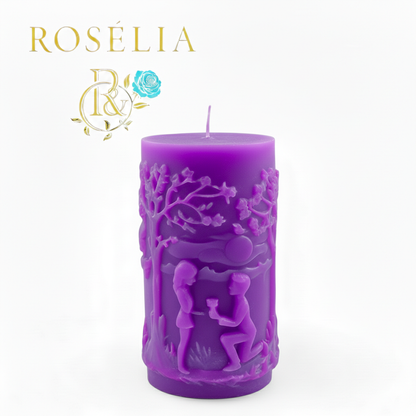 Bir "Evet" ile Başlayan Sonsuzluk Valentine Collection Dekoratif Mum - Sevgililer Günü | Rosélia