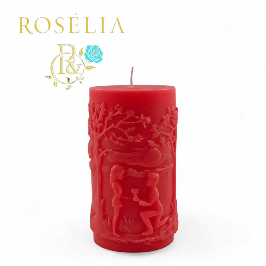 Bir "Evet" ile Başlayan Sonsuzluk Valentine Collection Dekoratif Mum - Sevgililer Günü | Rosélia