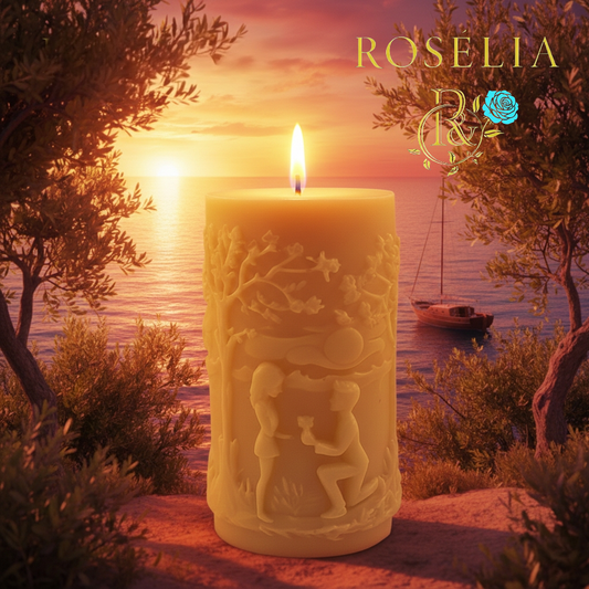 Bir "Evet" ile Başlayan Sonsuzluk Valentine Collection Dekoratif Mum - Sevgililer Günü | Rosélia