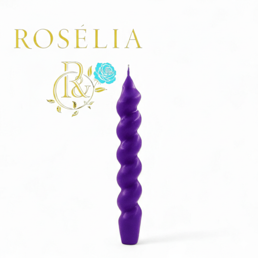 Tutkunun Kıvrımlı Şamdan Dekoratif Mum | Rosélia