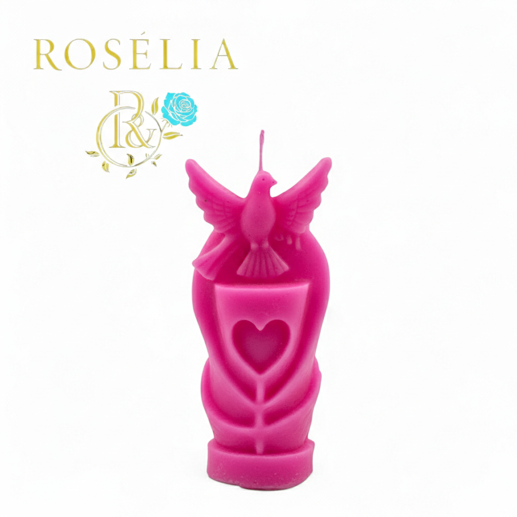 Sonsuz Aşkın ve Huzurun Işığı: El Yapımı Tasarım Mum | Roselia