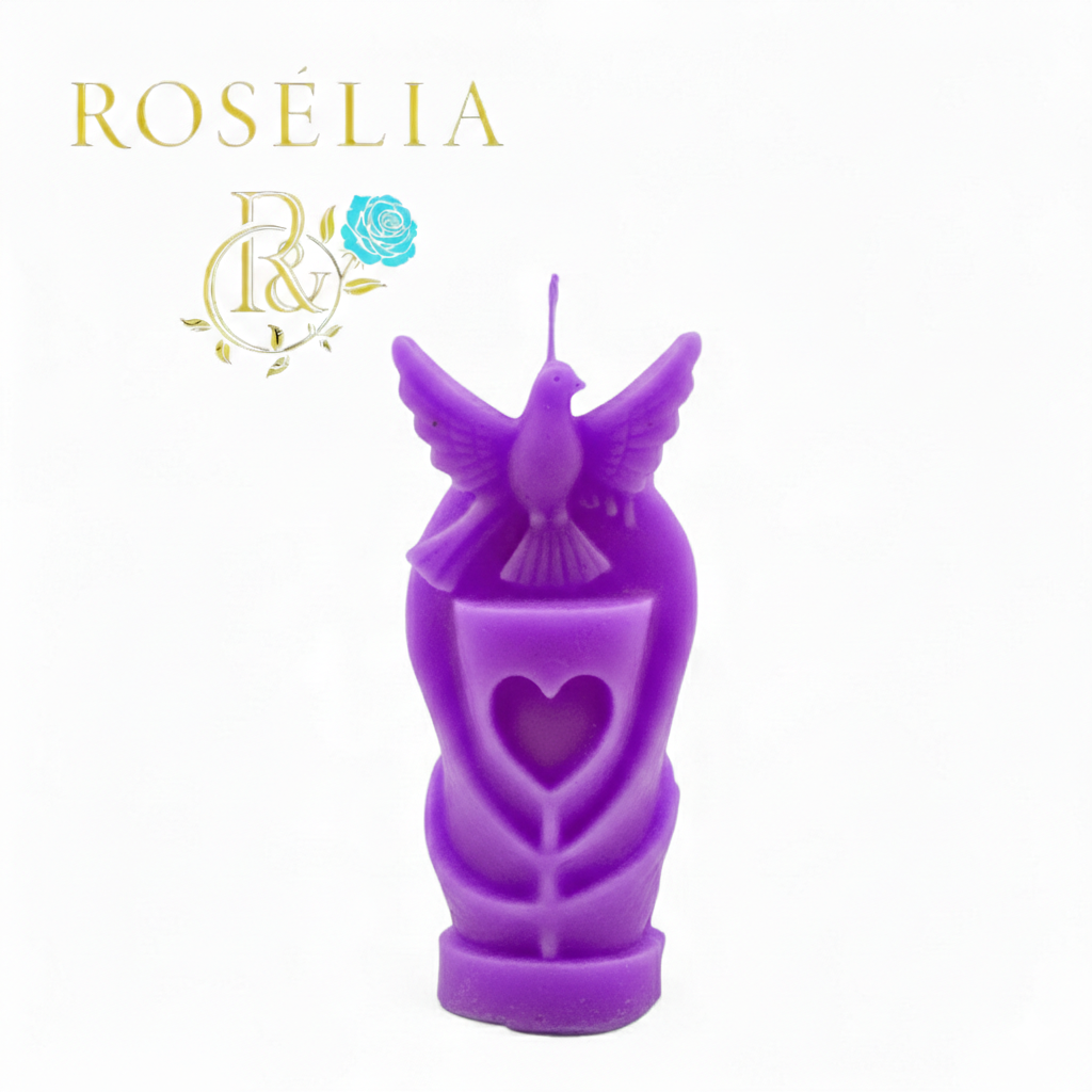 Sonsuz Aşkın ve Huzurun Işığı: El Yapımı Tasarım Mum | Roselia