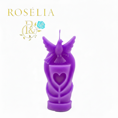 Sonsuz Aşkın ve Huzurun Işığı: El Yapımı Tasarım Mum | Roselia