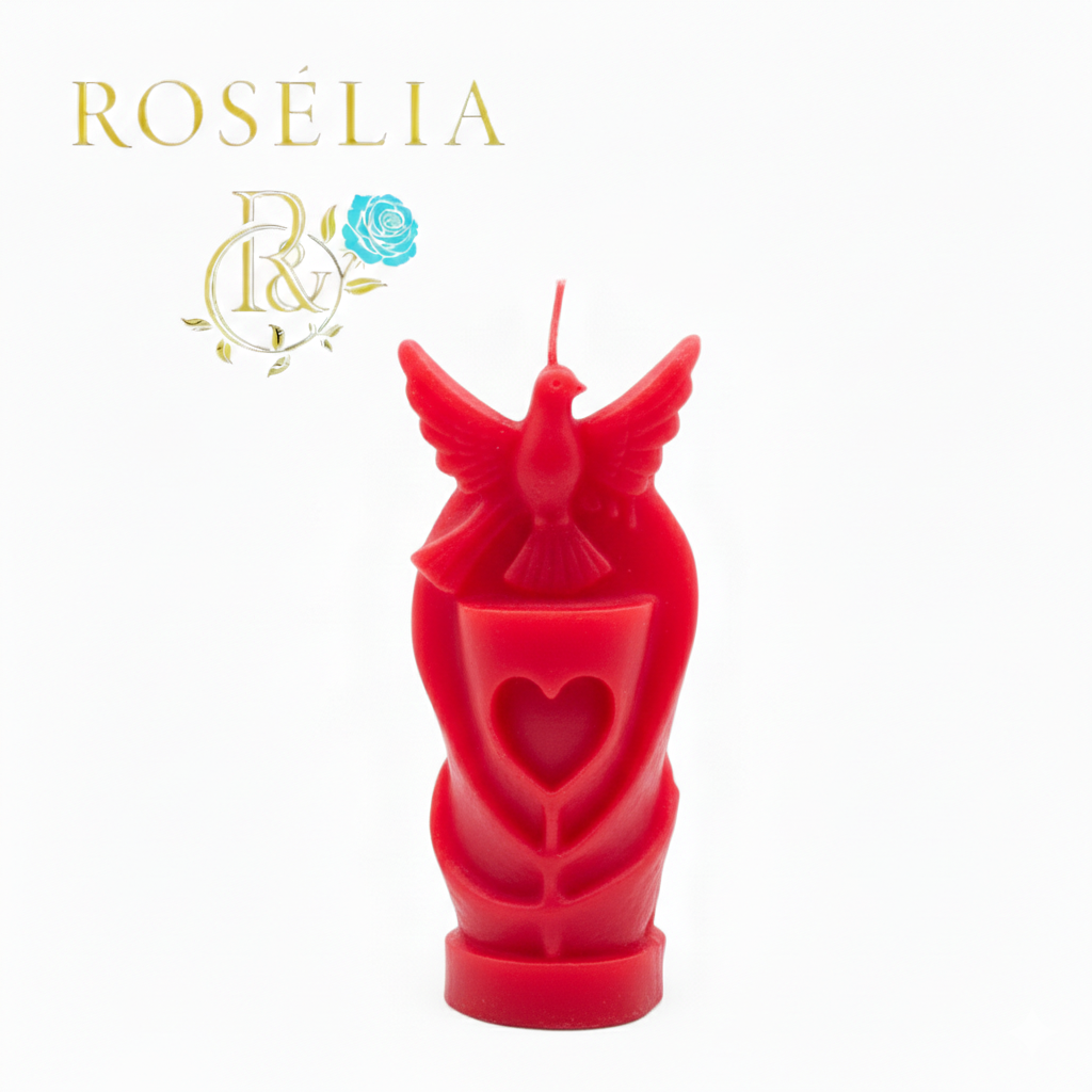 Sonsuz Aşkın ve Huzurun Işığı: El Yapımı Tasarım Mum | Roselia