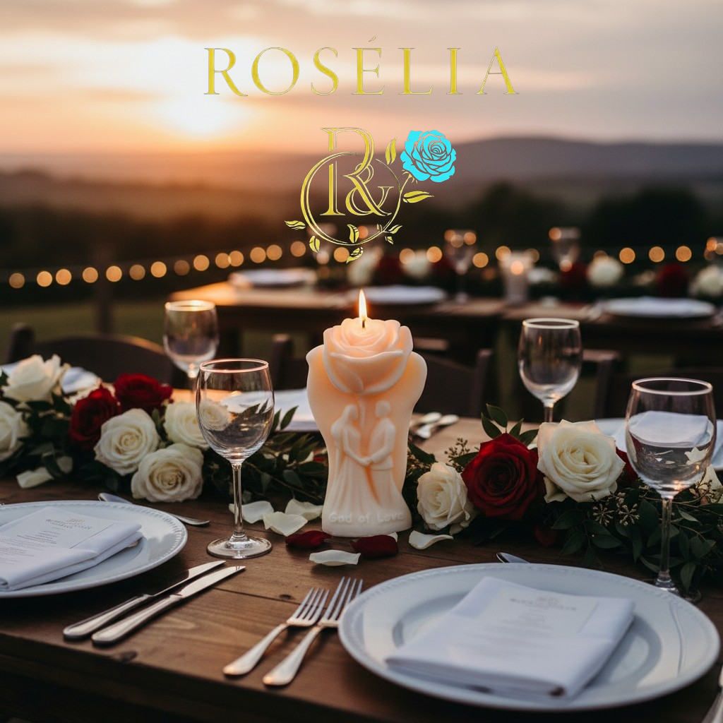 God of Love 🕊️ Dekoratif Mum | Rosélia