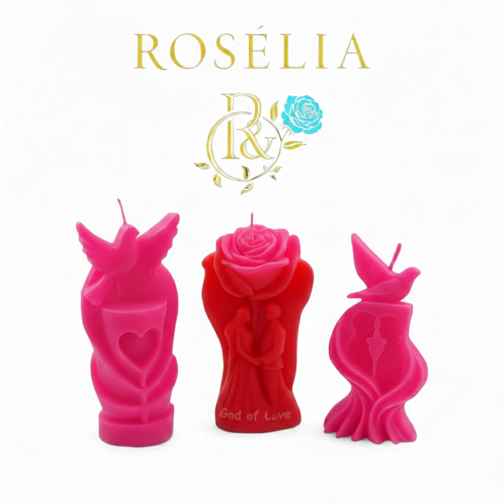 Düğün Nişan Kına Organizasyon Konsepti Dekoratif El Yapımı Mumlar | Rosélia