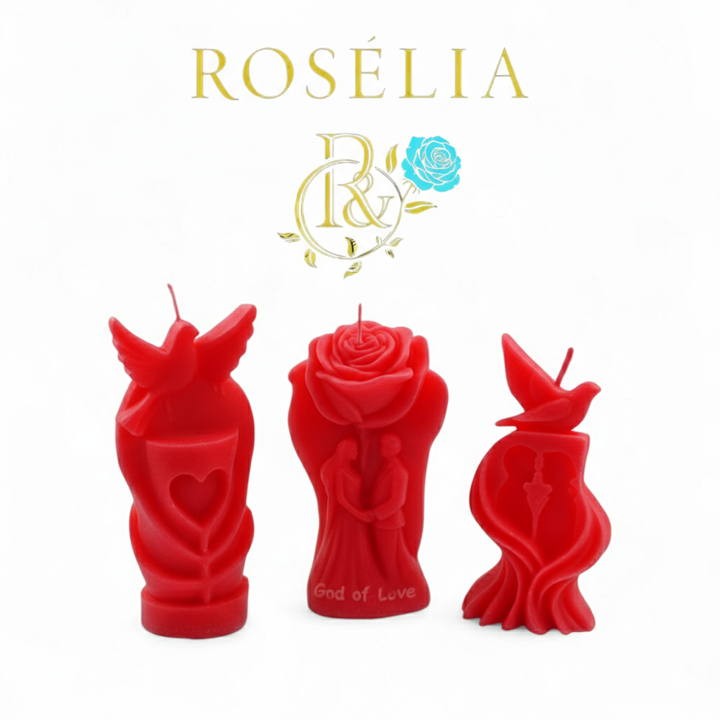 Düğün Nişan Kına Organizasyon Konsepti Dekoratif El Yapımı Mumlar | Rosélia