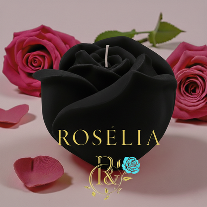 Büyük Gül Çiçek Serisi Dekoratif Mum | Rosélia