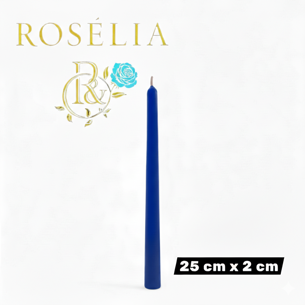 25 cm x 2 cm Uzun Şamdan Dekoratif Mum | Roselia