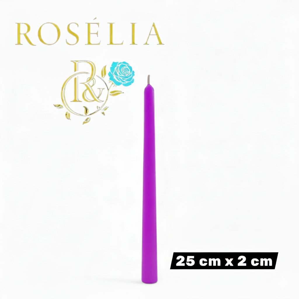 25 cm x 2 cm Uzun Şamdan Dekoratif Mum | Roselia