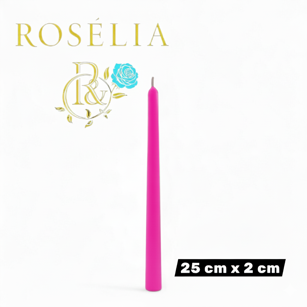 25 cm x 2 cm Uzun Şamdan Dekoratif Mum | Roselia