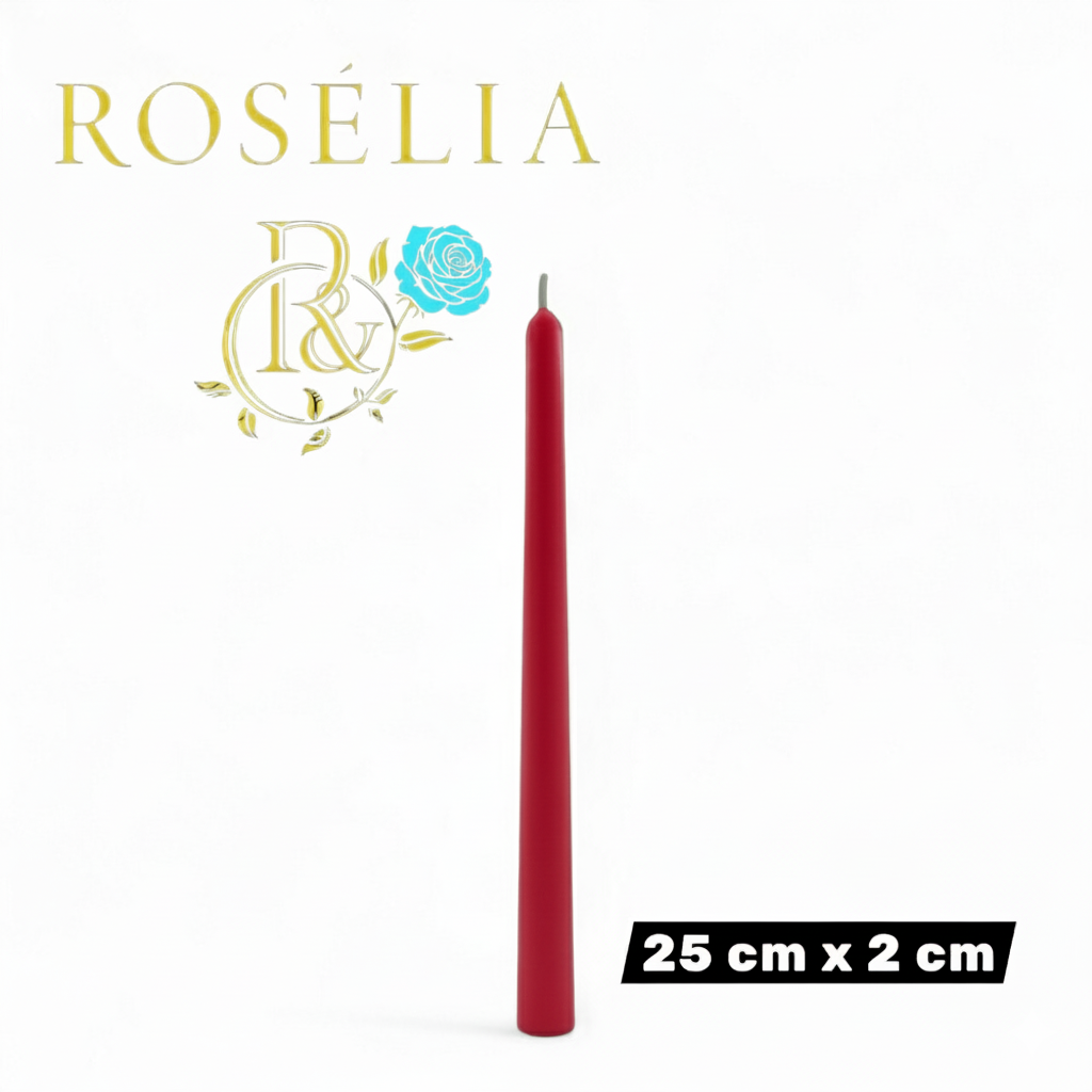 25 cm x 2 cm Uzun Şamdan Dekoratif Mum | Roselia