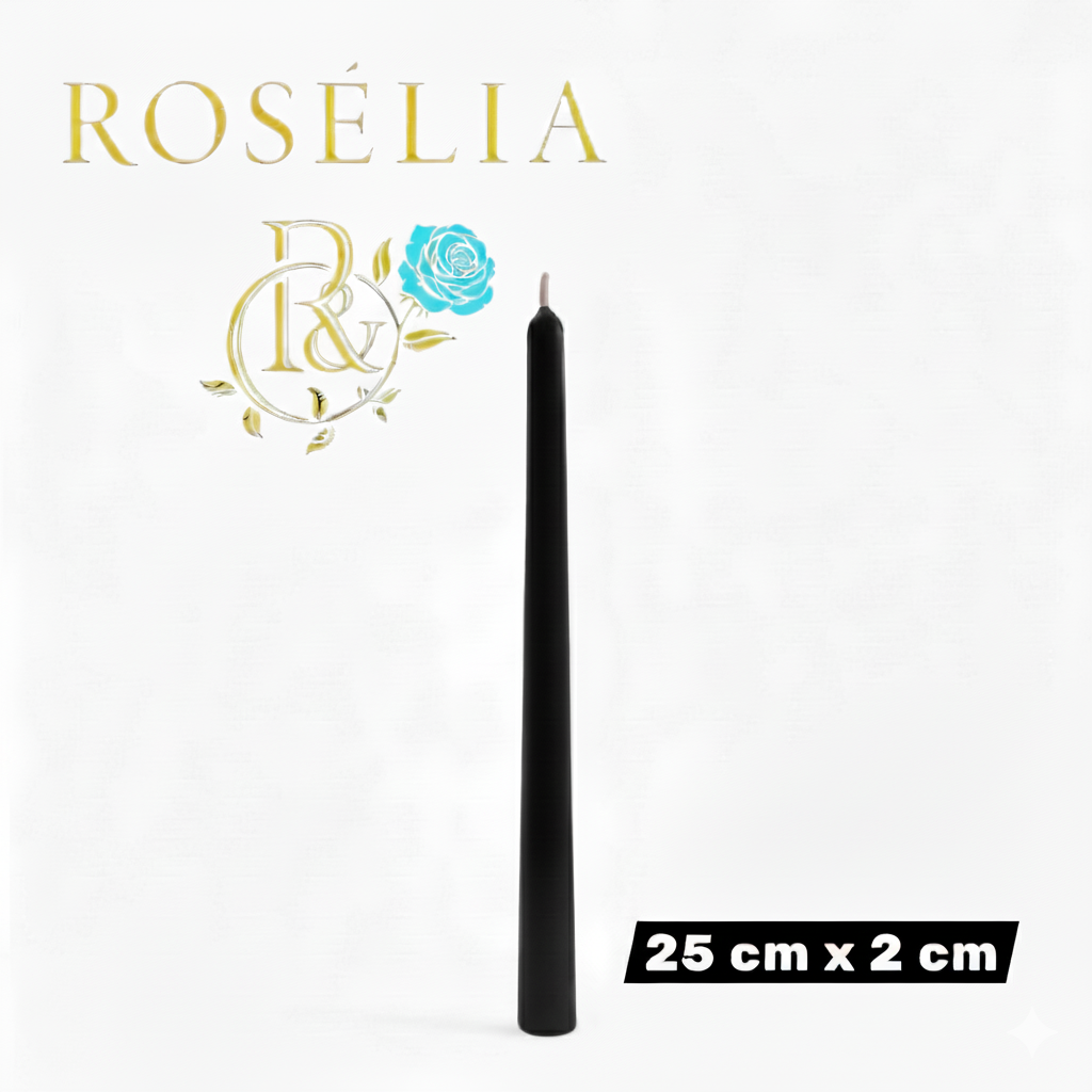 25 cm x 2 cm Uzun Şamdan Dekoratif Mum | Roselia