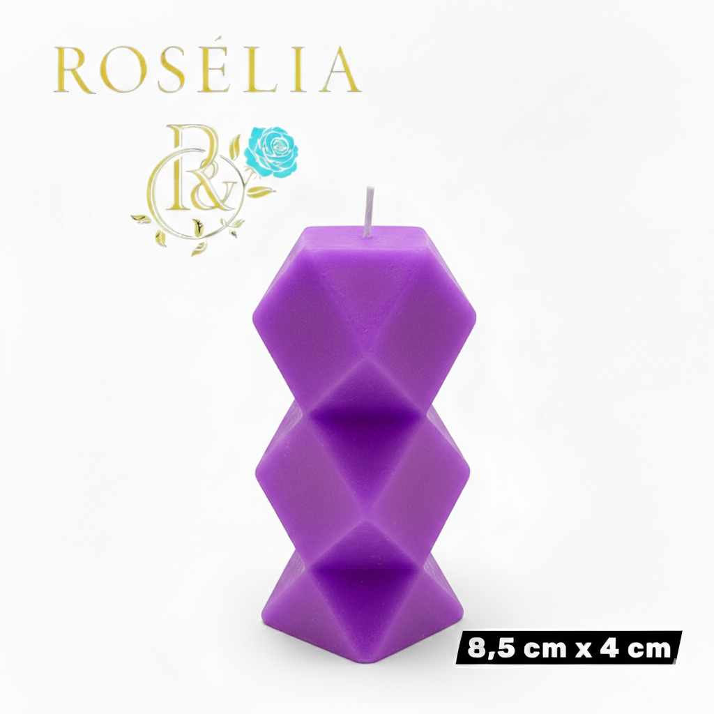 Prizma Serisi Dekoratif Mum | Rosélia