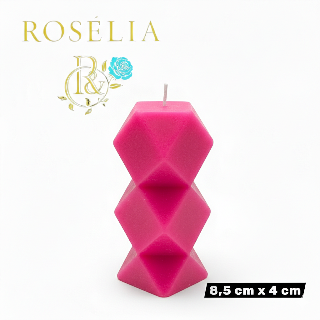 Prizma Serisi Dekoratif Mum | Rosélia