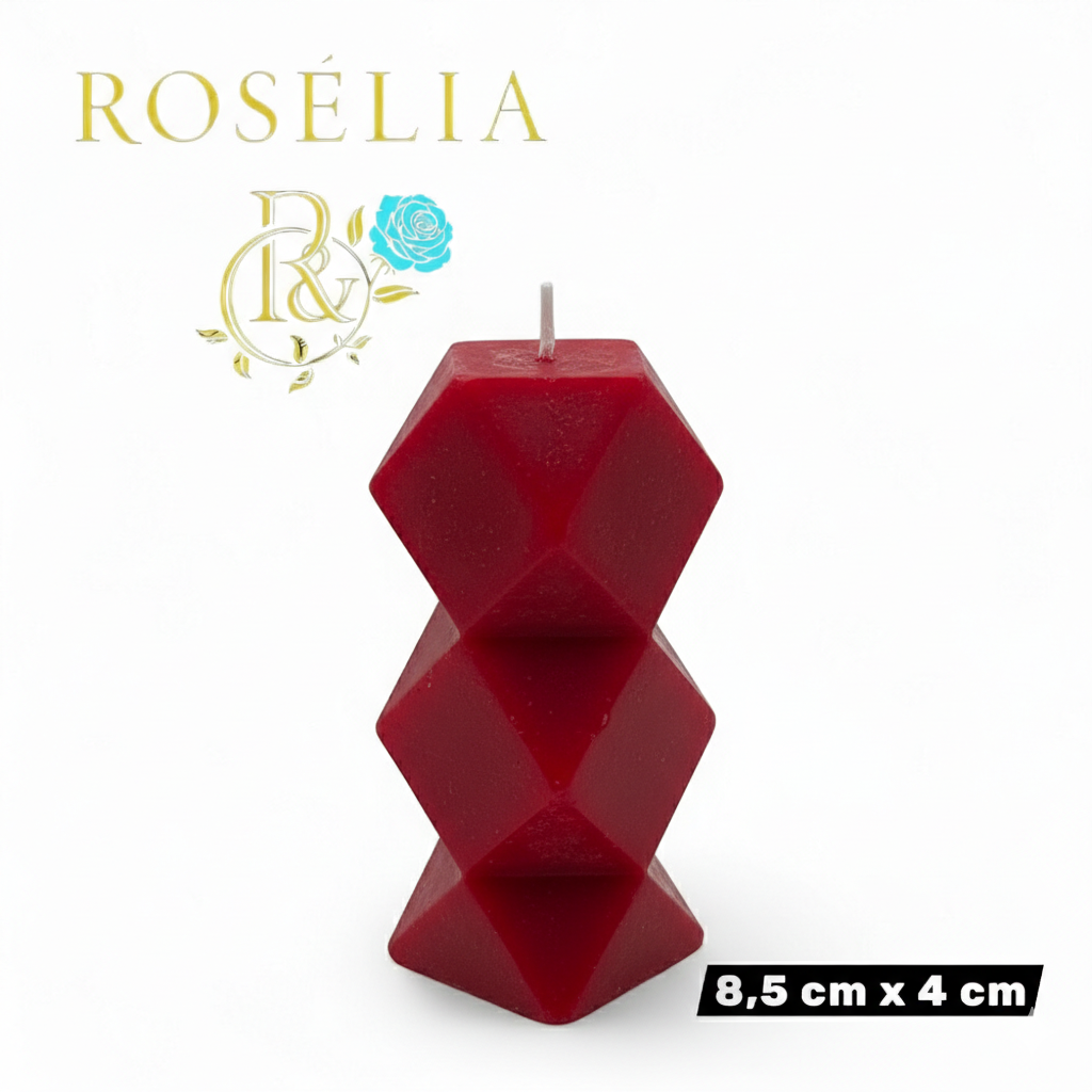 Prizma Serisi Dekoratif Mum | Rosélia