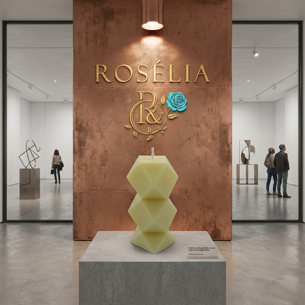 Prizma Serisi Dekoratif Mum | Rosélia