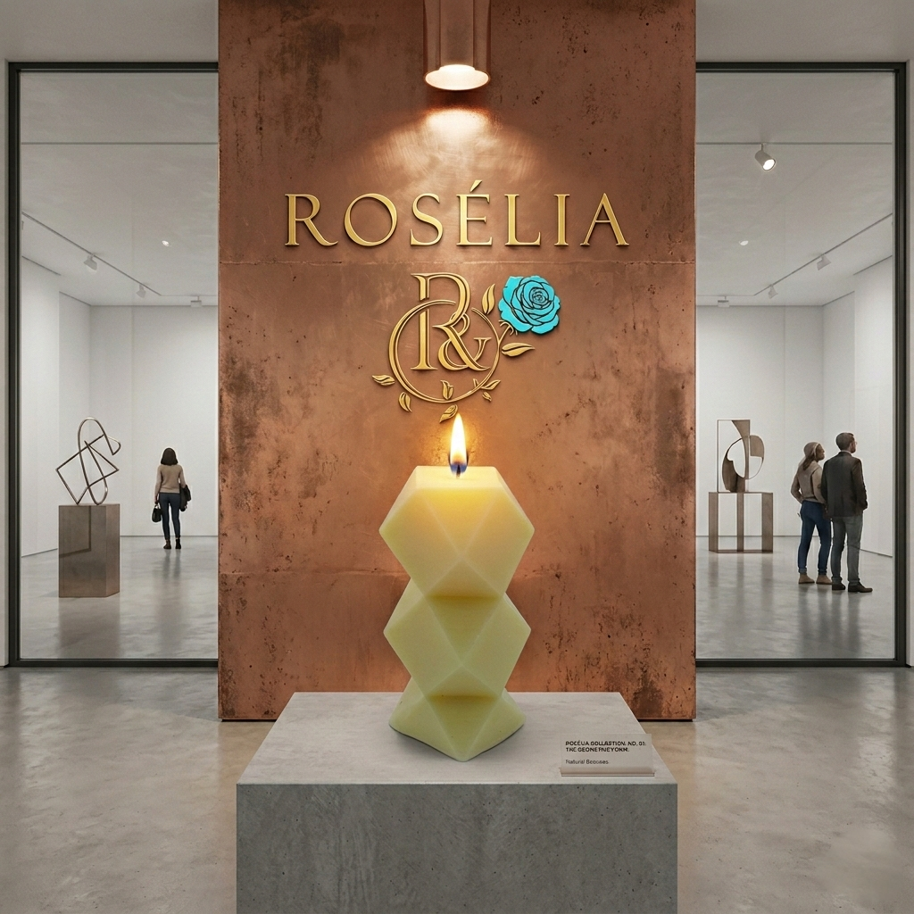 Prizma Serisi Dekoratif Mum | Rosélia