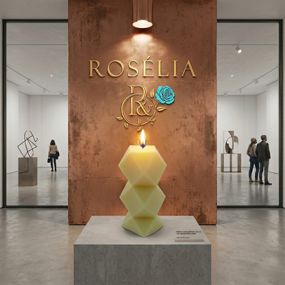 Prizma Serisi Dekoratif Mum | Rosélia